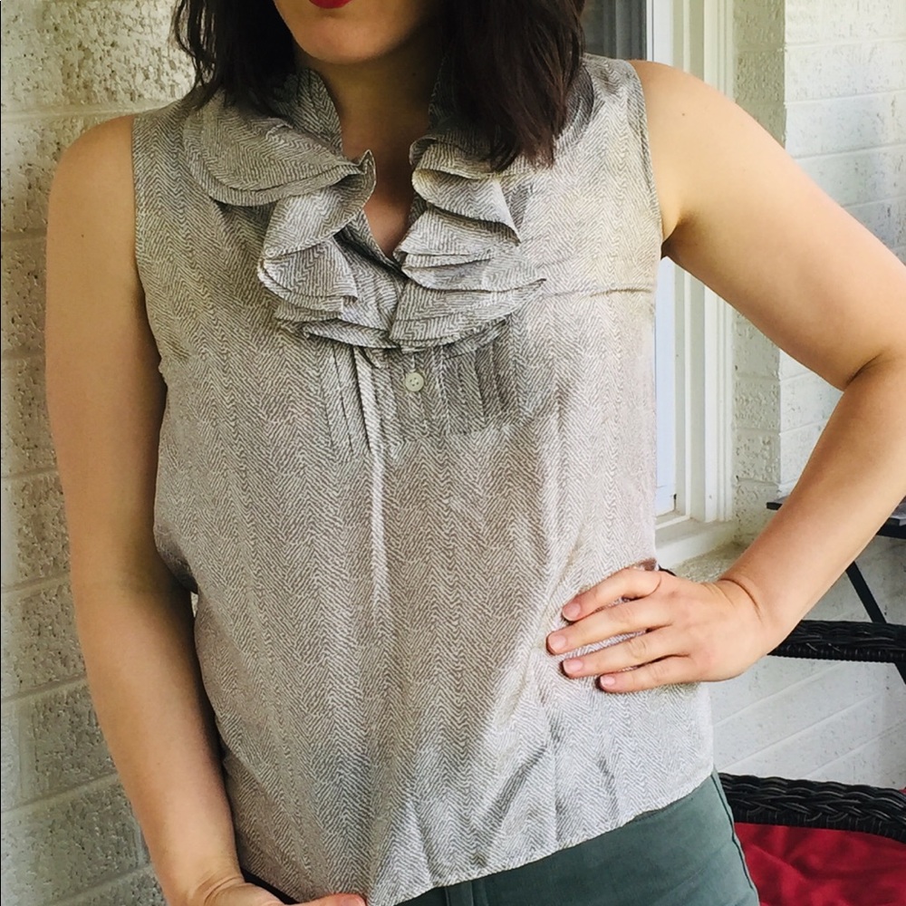 Silk J Crew Top